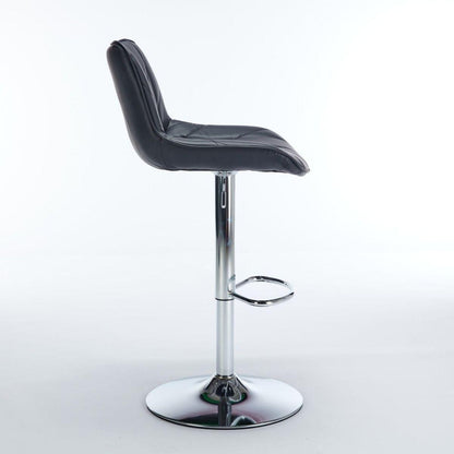 Counter Height Bar Stools Kitchen Island Barstools Adjustable Swivel Counter Stool Bar Height Island Chairs with Back,Set of 2, Black