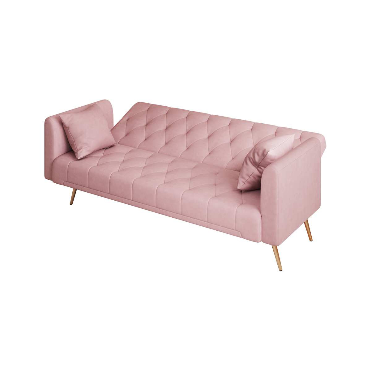 71" Convertible Double Folding Living Room Sofa Bed