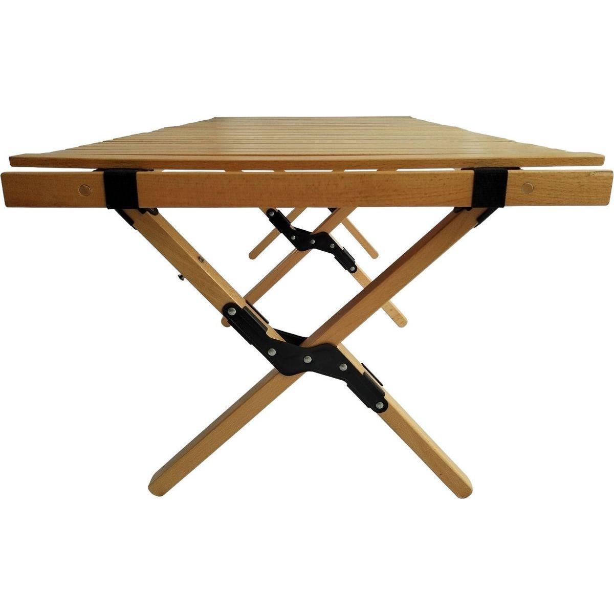Multi-Function Wooden Foldable Portable Patio Dining Table, Natural Indoor and outdoor universal, Natural