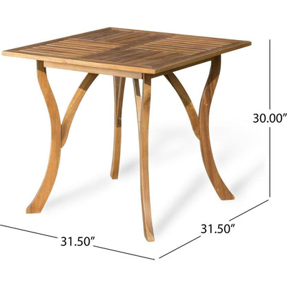 HERMOSA 5 PIECE WOOD DINING SET WITH CUSHIONS