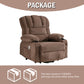 Power Lift Recliner Chair Recliners for Elderly with Heat and Massage Recliner Chair for Living Room with Infinite Position and Side Pocket,USB Charge Port.BROWN