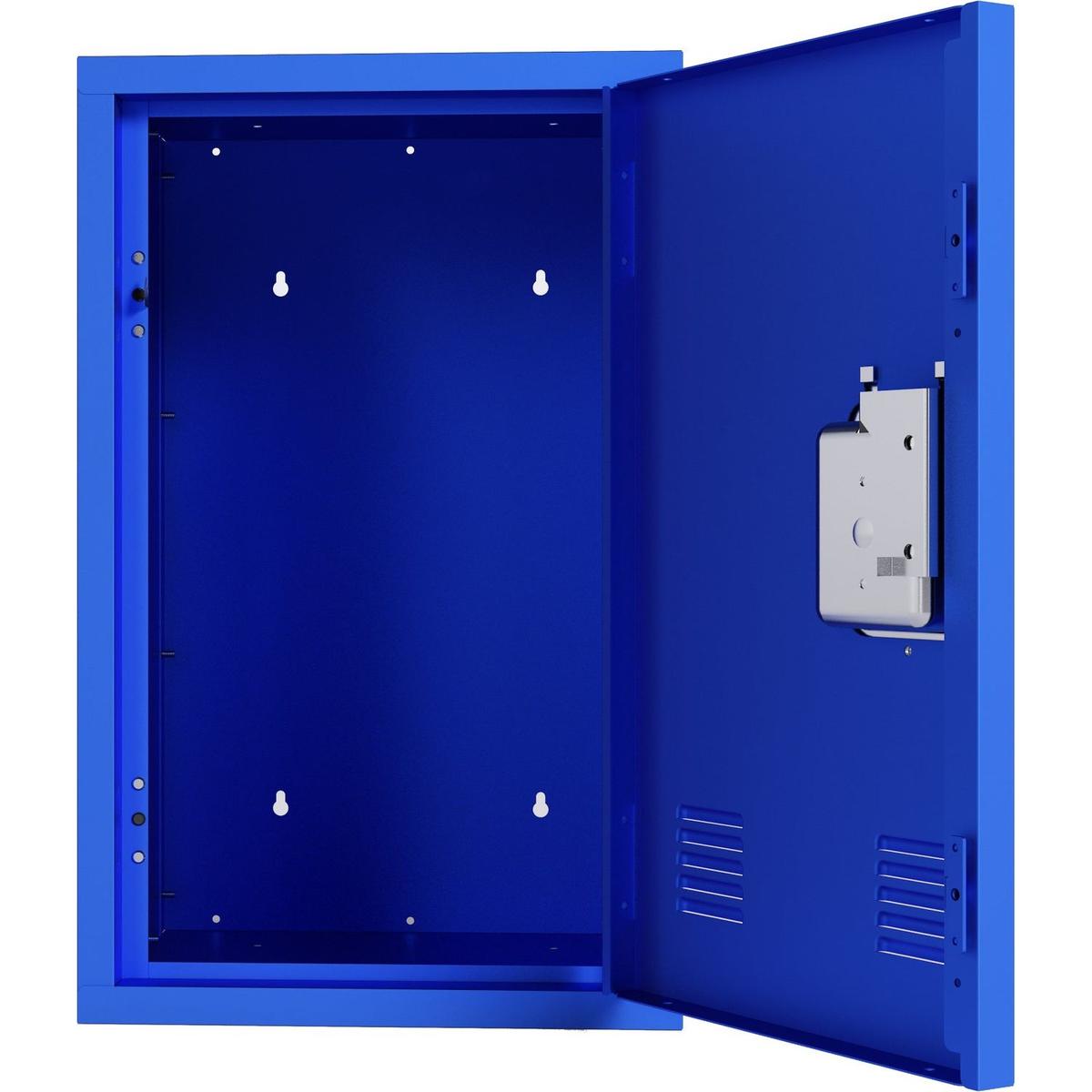 24" H Locker Storage Cabinet, Metal Locker Storage Cabinet with 1 Doors, Small Metal Locker,Lockable Storage Cabinet,for Employees,Office,Kids Locker - Assembly Required (Elegant Bule)