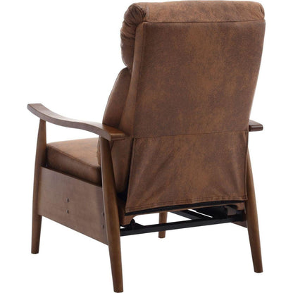 Wood Frame Armchair, Modern Accent Chair Lounge Chair for Living Room