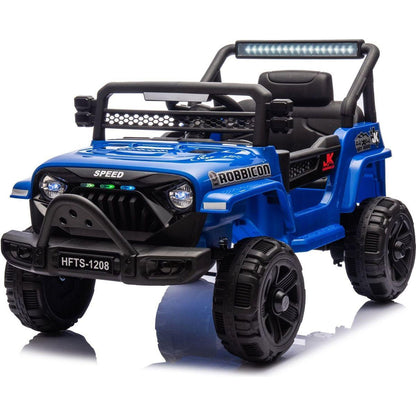 12V Kids Ride On Electric Truck Car W/Parents Control,2WD,Four-wheel suspension,Early education function,Adjustable volume,USB,MP3,Bluetooth,Microphone jack,Power display,LED lights For kids aged 3+.