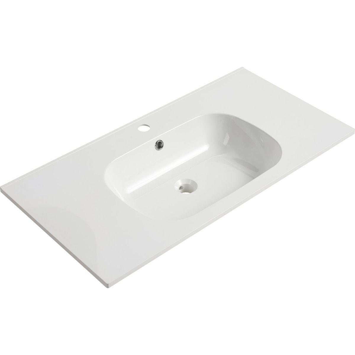 36 Inch Wall Mounted Bathroom Vanity With Gel Sink