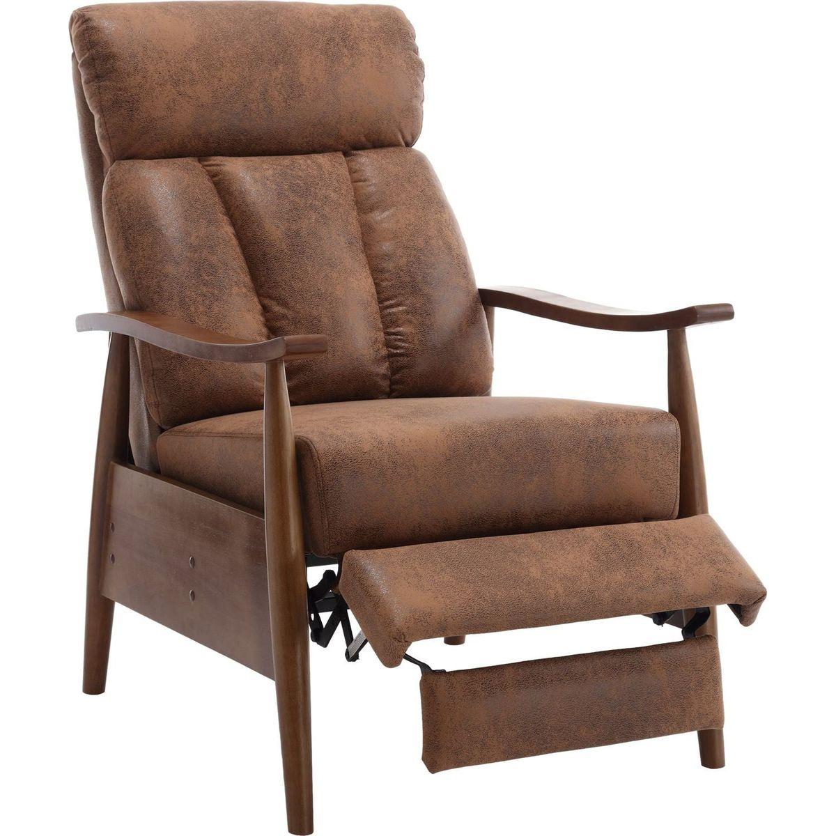 Wood Frame Armchair, Modern Accent Chair Lounge Chair for Living Room