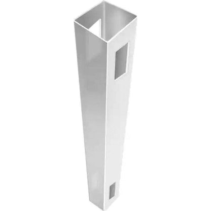 Line Post for White Vinyl Routed Fence Caps Included set of 2