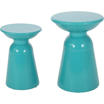 Metal S/2 end table