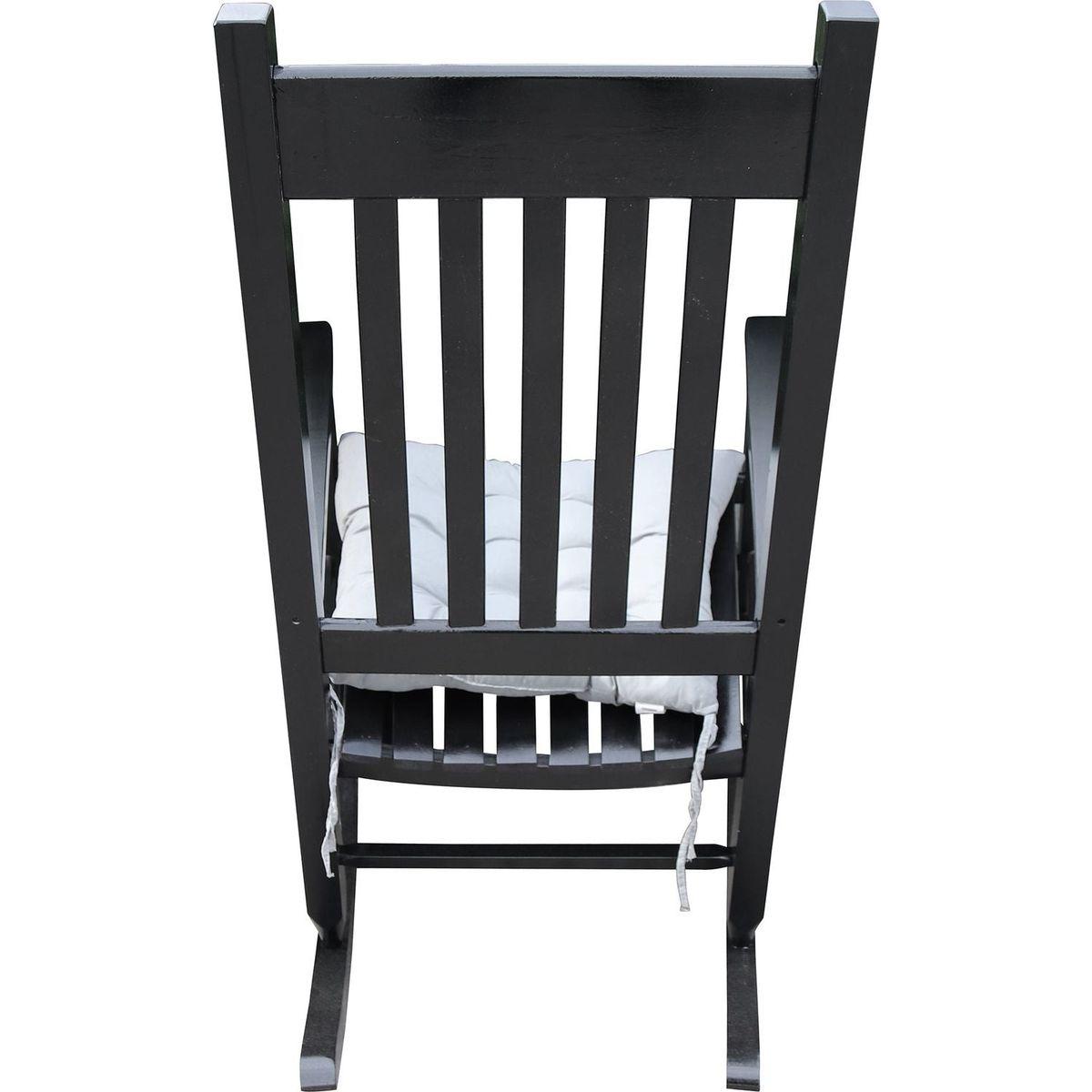 wooden porch rocker chair Black