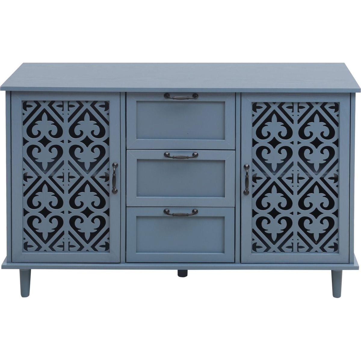 2 Door 3 Drawer Cabinet, American Furniture, Suitable for Bedroom, Living Room, Study