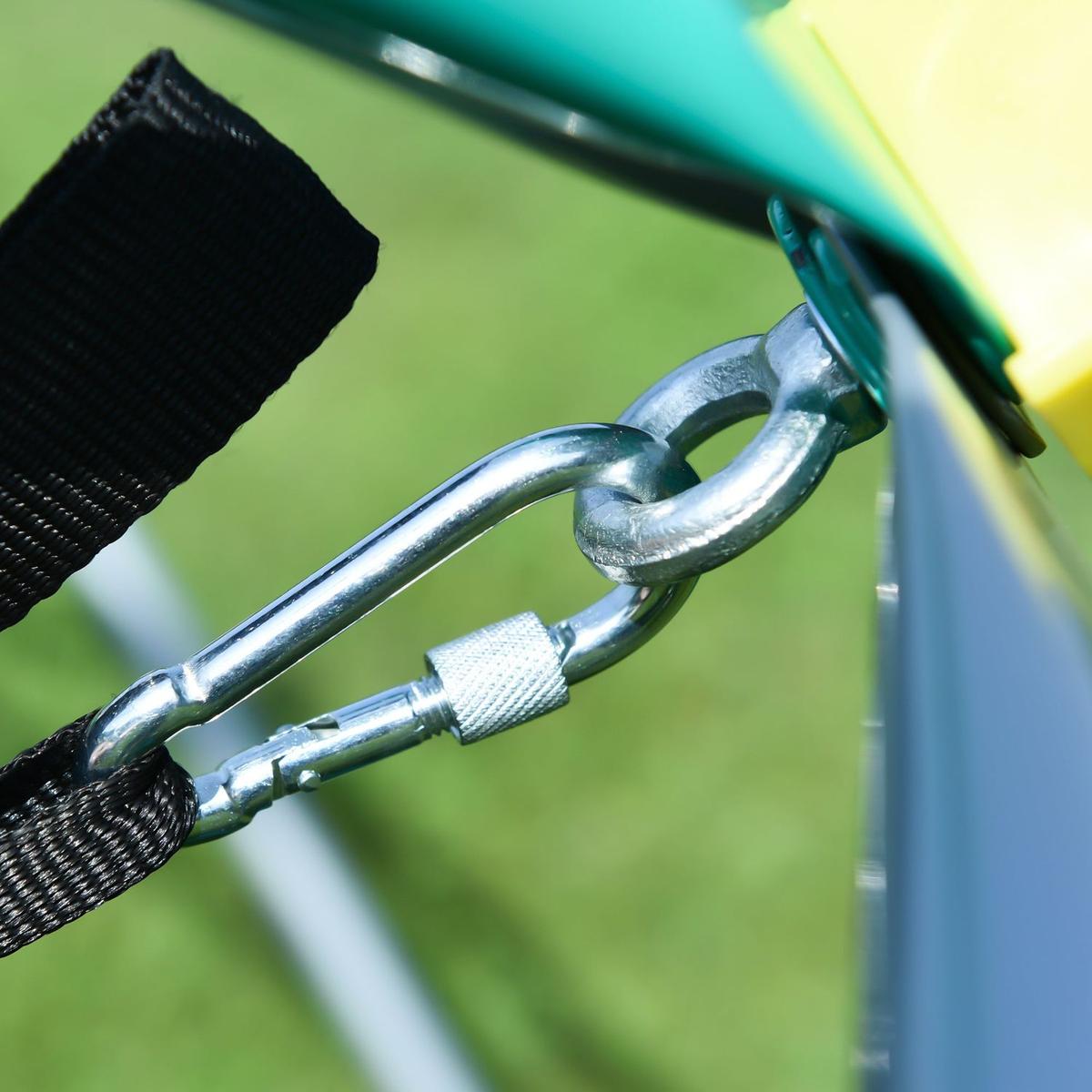 12ft Geometric Dome Climber Play Center, Kids Climbing Dome Tower with Hammock, Rust & UV Resistant Steel Supporting 1000 LBS