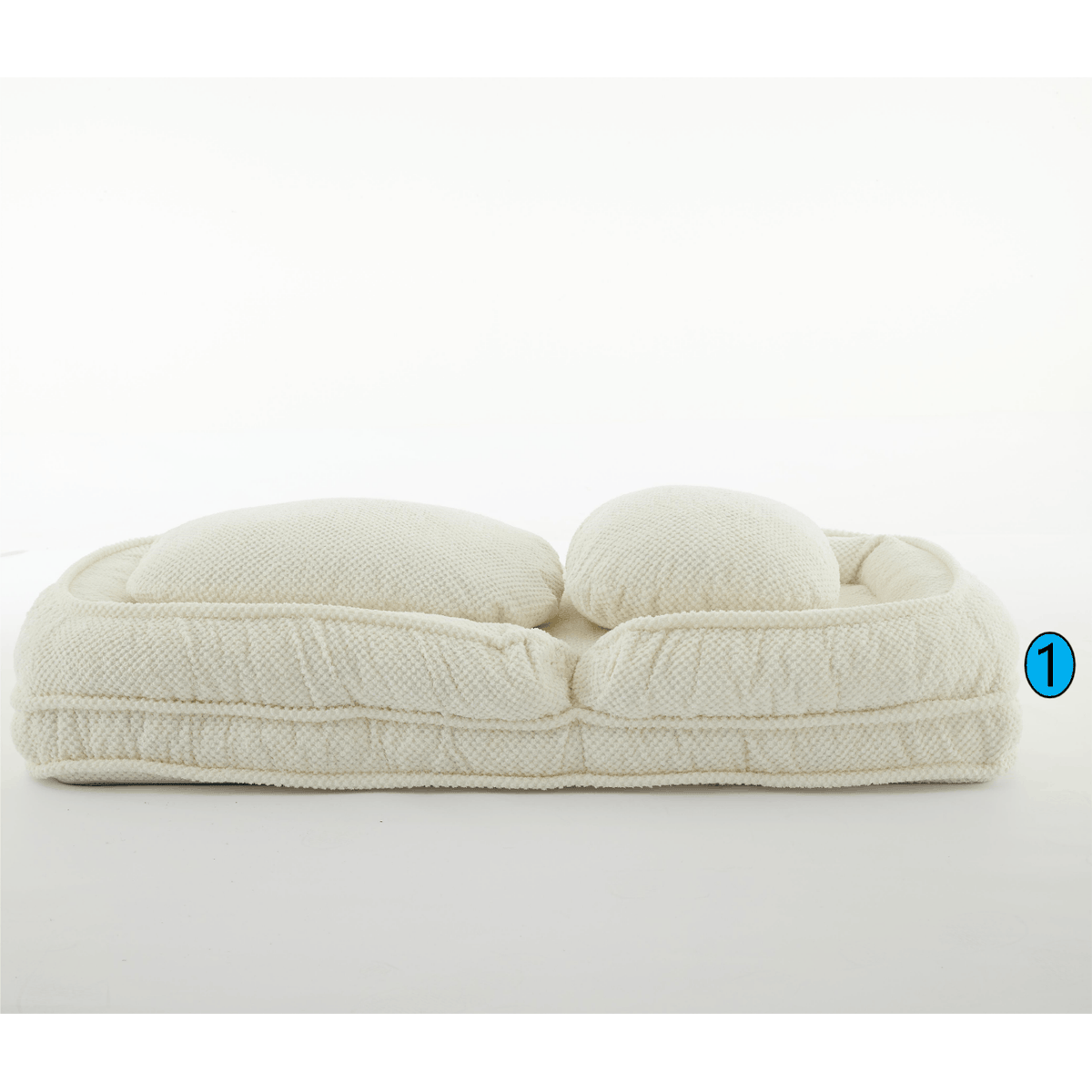 Human Dog Bed, Lazy Sofa Couch, 5 Adjustable Position,sit,sleep,fold,suit to put in bedroom, living room, Space Saving Design,White