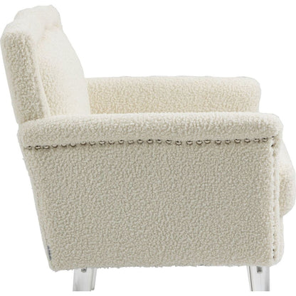 Accent Chair, Living Room Chair / leisure single sofa with acrylic feet