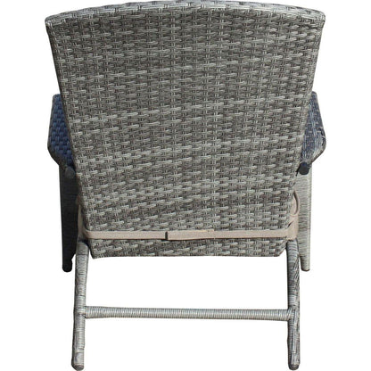Patio Chair with Cushions(Grey Cushion)