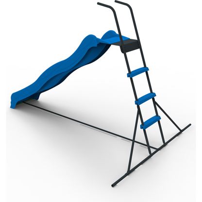 XSL003 2.2M kids plastic slide indoor Freestanding playground equipment children plastic slide kids indoor slide blue