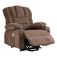 Power Lift Recliner Chair Recliners for Elderly with Heat and Massage Recliner Chair for Living Room with Infinite Position and Side Pocket,USB Charge Port.BROWN