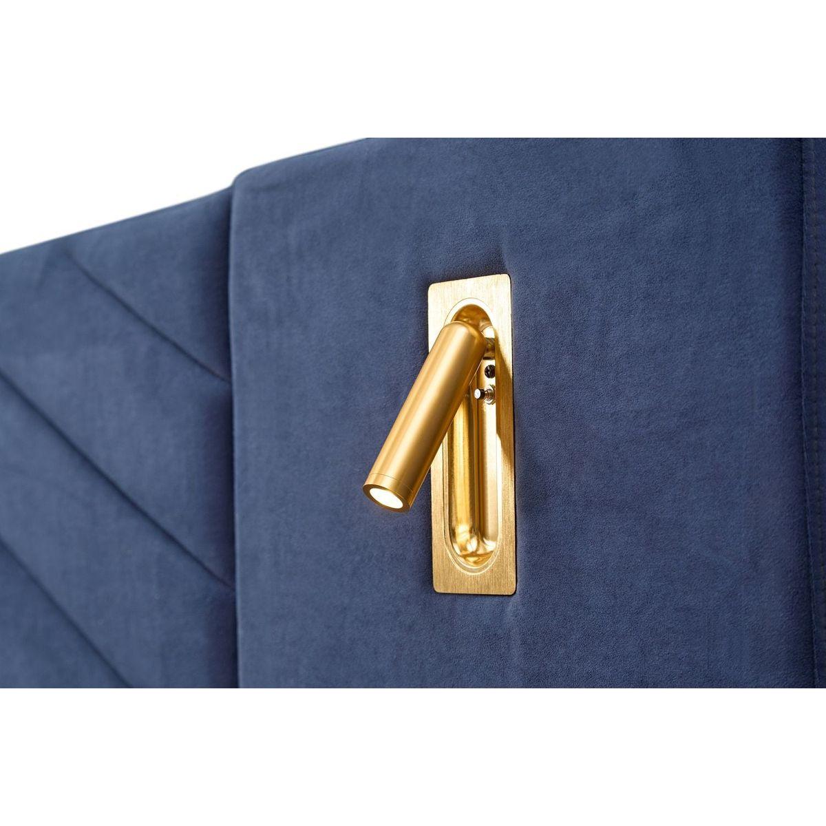 Queen Size Velvet Bed Frame/Vertical Channel Tufted Wingback Headboard/Upholstered Platform Bed/Strong Wooden Slats/No Box Spring Needed/Easy AssemblyRoyal blue