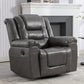 360Swivel and Rocking Home Theater Recliner Manual Recliner Chair with Wide Armrest for Living Room,Bedroom, Grey