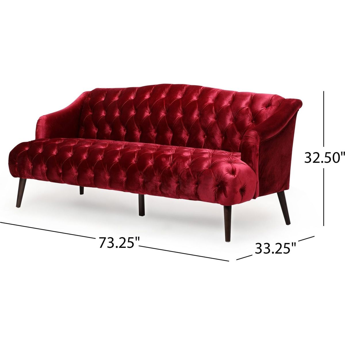Comfy 3-seat Sofa with Wooden Legs, PU, for Living Room and Study