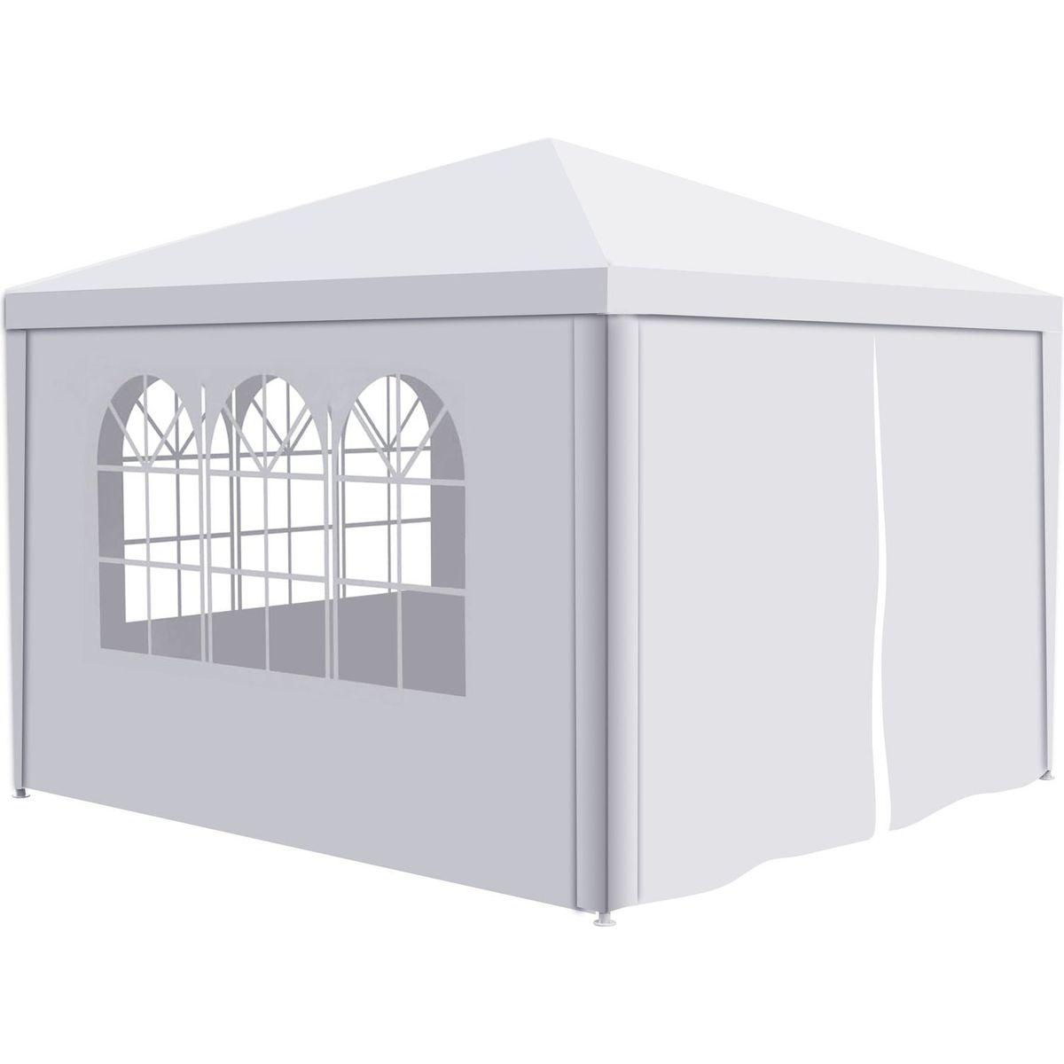 10'x10' Party Tent Outdoor Heavy Duty Gazebo Wedding Canopy + 4 Removable Walls