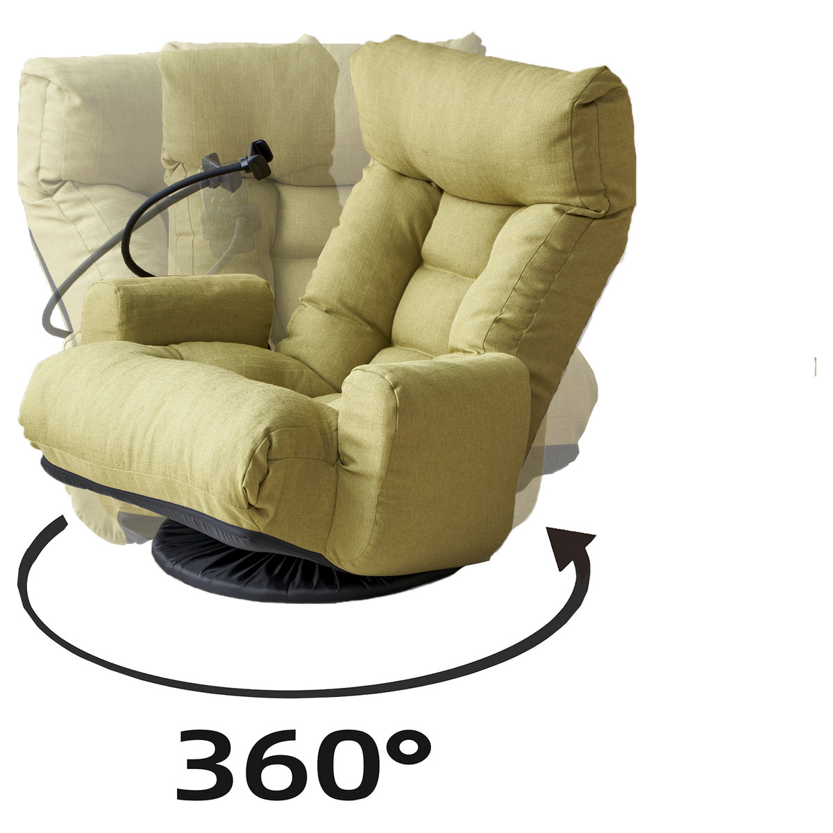 Adjustable head and waist, game chair, lounge chair in the living room, 360 degree rotatable sofa chair,Rotatable seat Leisure Chair deck chair