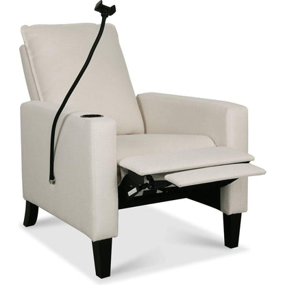 Recliner Chairs for Adults, Adjustable Recliner Sofa with Mobile Phone Holder & Cup Holder, Modern Reclining Chairs Fabric Push Back Recliner Chairs for Living Room, Bedroom, BEIGE