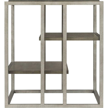 Padena Metal Frame Wood Living Room End Table with Shelf