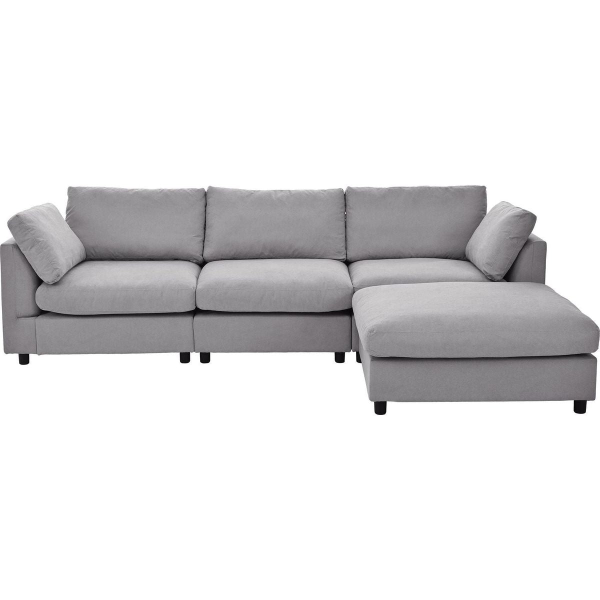 Upholstery Convertible Sectional Sofa, L Shaped Couch with Reversible Chaise