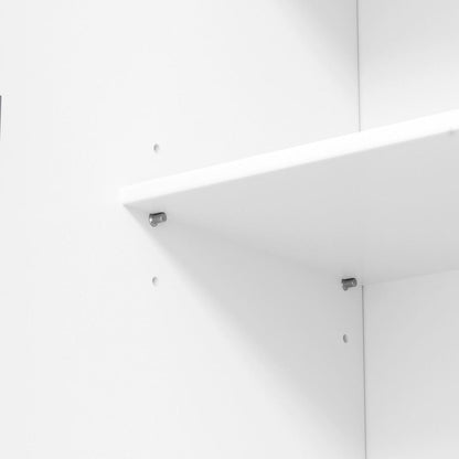 [Assembly Video Provided]77inch Farmhouse Kitchen Pantry, Freestanding Tall Cupboard Storage Cabinet with 3 Adjustable Shelves, 8 Door Shelves, 3 Drawers for Kitchen, Dining Room, White