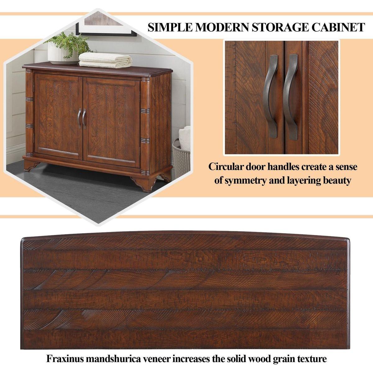 40" Console Table with Storage Shelf, Retro Entryway Table with Adjustable Storage Shelf, Sofa Couch Table for Hallway, Entry Way, Living Room, Foyer, Light Espresso