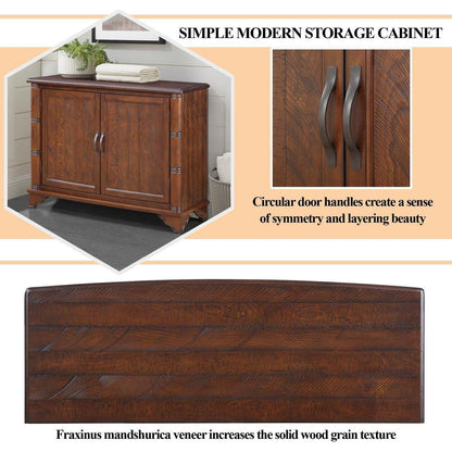 40" Console Table with Storage Shelf, Retro Entryway Table with Adjustable Storage Shelf, Sofa Couch Table for Hallway, Entry Way, Living Room, Foyer, Light Espresso