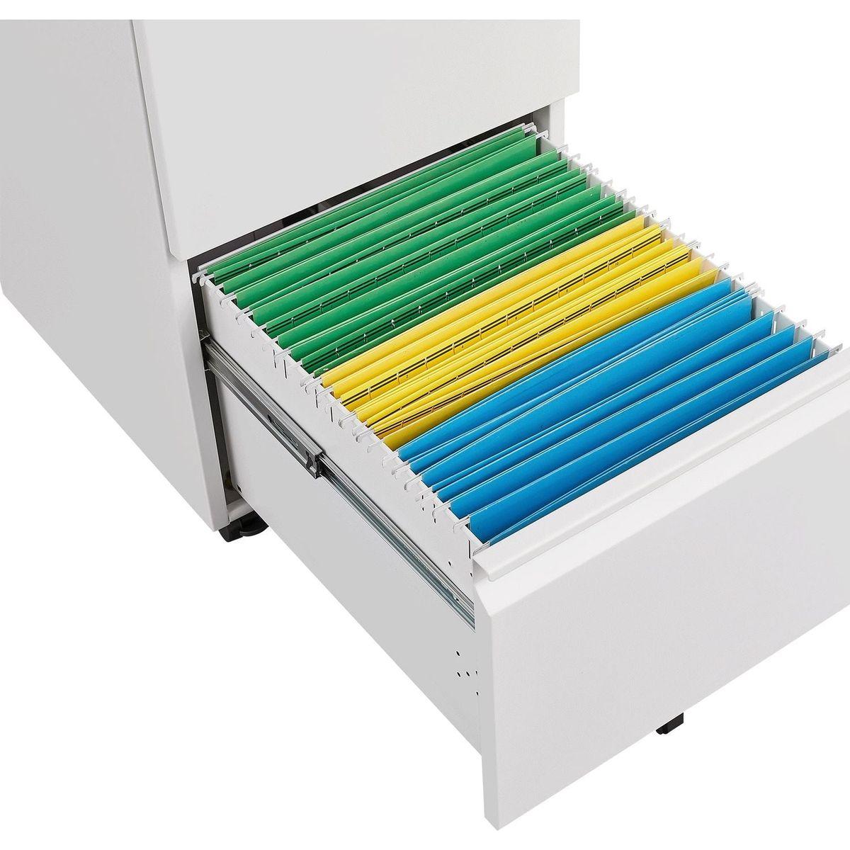 Metal 2 Drawer Mobile File Cabinet with Lock, Under Desk Office Steel Filing Cabinet, 25.6"H Legal/Letter Size Files Storage Cabinet,Black