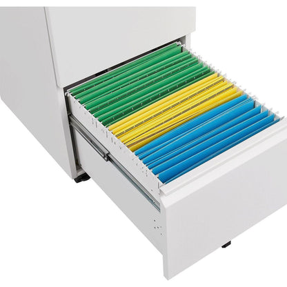 Metal 2 Drawer Mobile File Cabinet with Lock, Under Desk Office Steel Filing Cabinet, 25.6"H Legal/Letter Size Files Storage Cabinet,Black