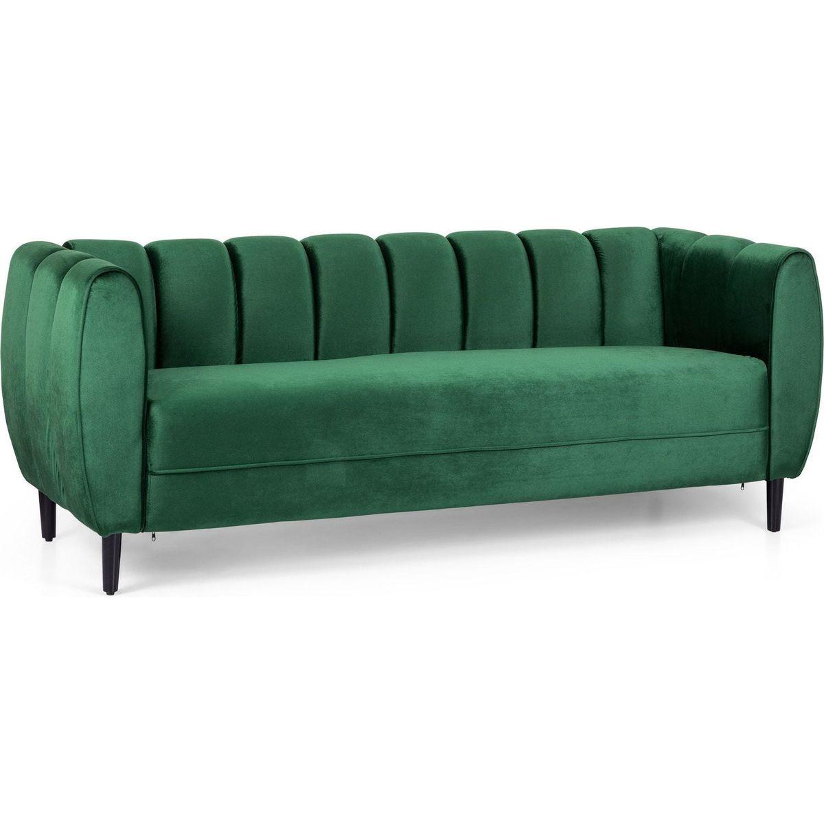 Miranda Velvet 3-Seater Sofa - Streamdale Furniture