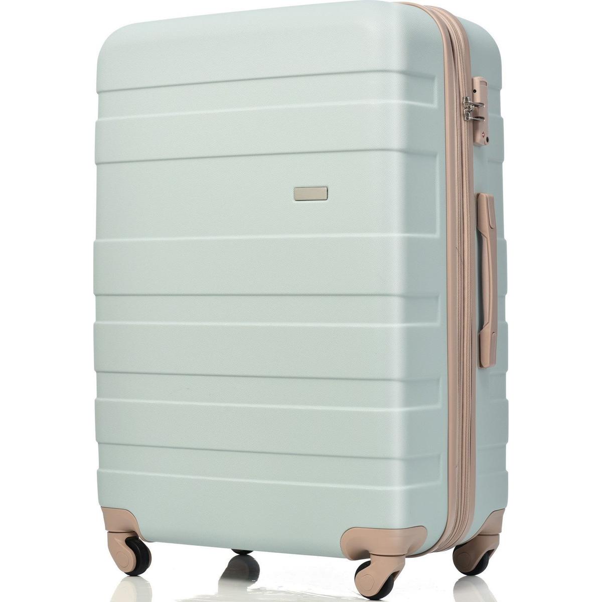 Luggage Sets New Model Expandable ABS Hardshell 3pcs Clearance Luggage Hardside Lightweight Durable Suitcase sets Spinner Wheels Suitcase with TSA Lock 20"24"28"(Grey Green)