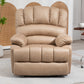 Large Manual Recliner Chair in Fabric for Living Room, Yellow