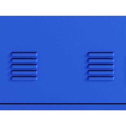 24" H Locker Storage Cabinet, Metal Locker Storage Cabinet with 1 Doors, Small Metal Locker,Lockable Storage Cabinet,for Employees,Office,Kids Locker - Assembly Required (Elegant Bule)