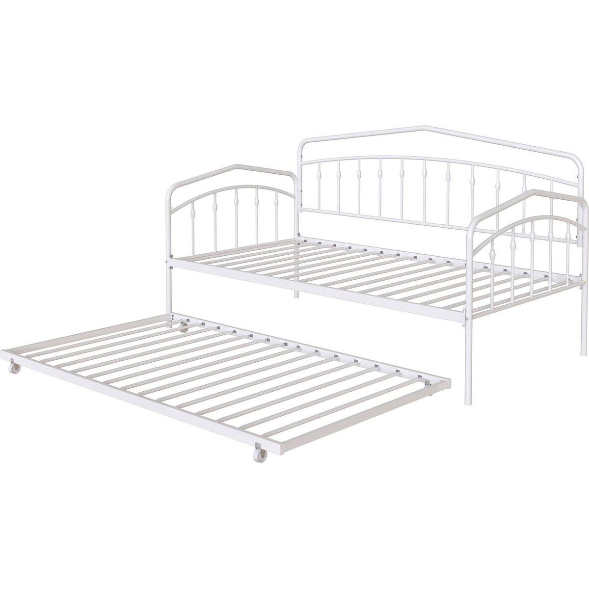 Fox Twin Daybed with Twin Trundle, White