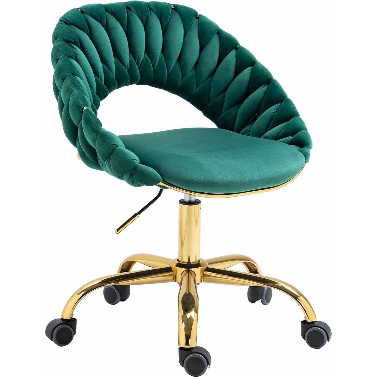 Computer Chair Office Chair Adjustable Swivel Chair Fabric Seat Home Study Chair