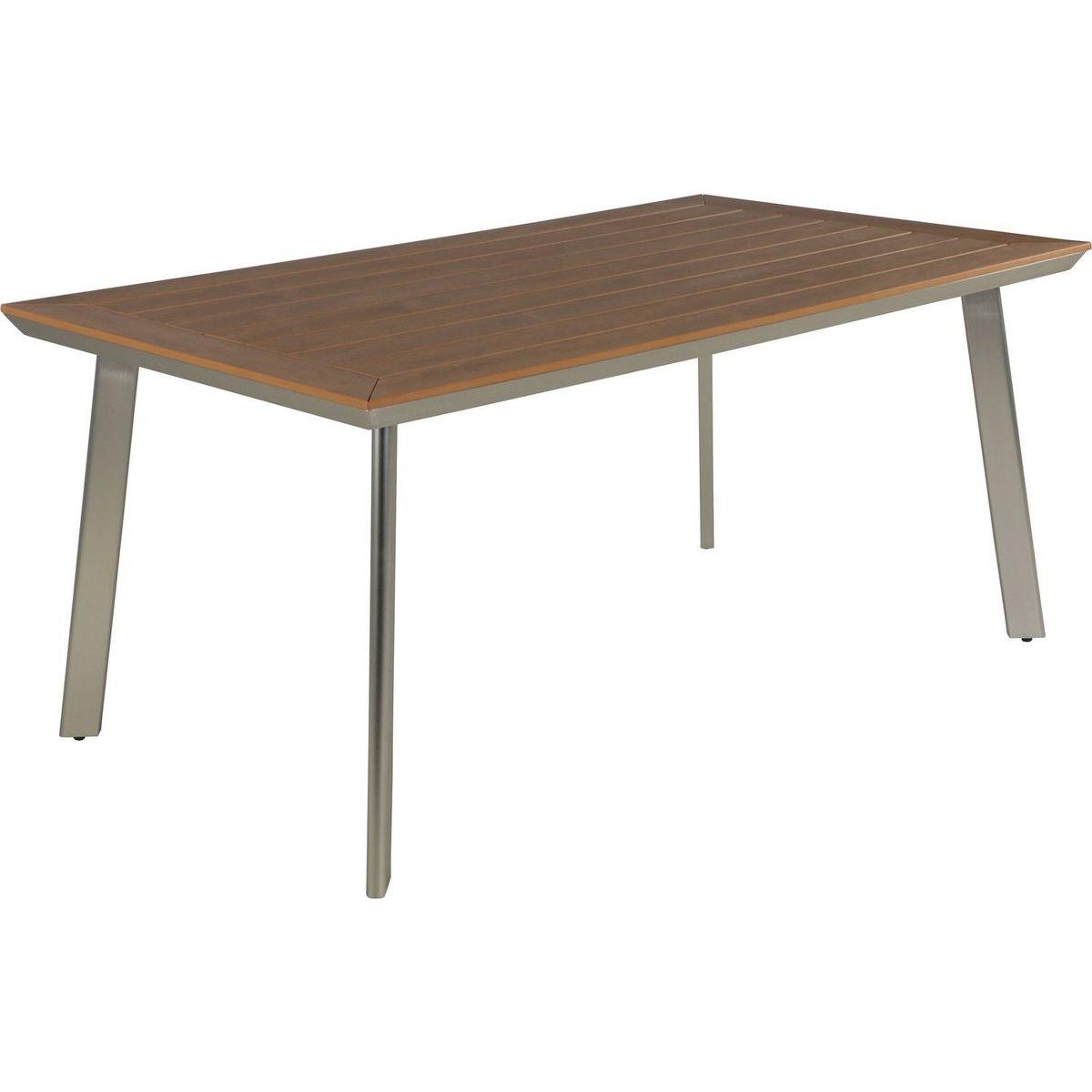 LEEDS DINING TABLE WITH FAUX WOOD TOP