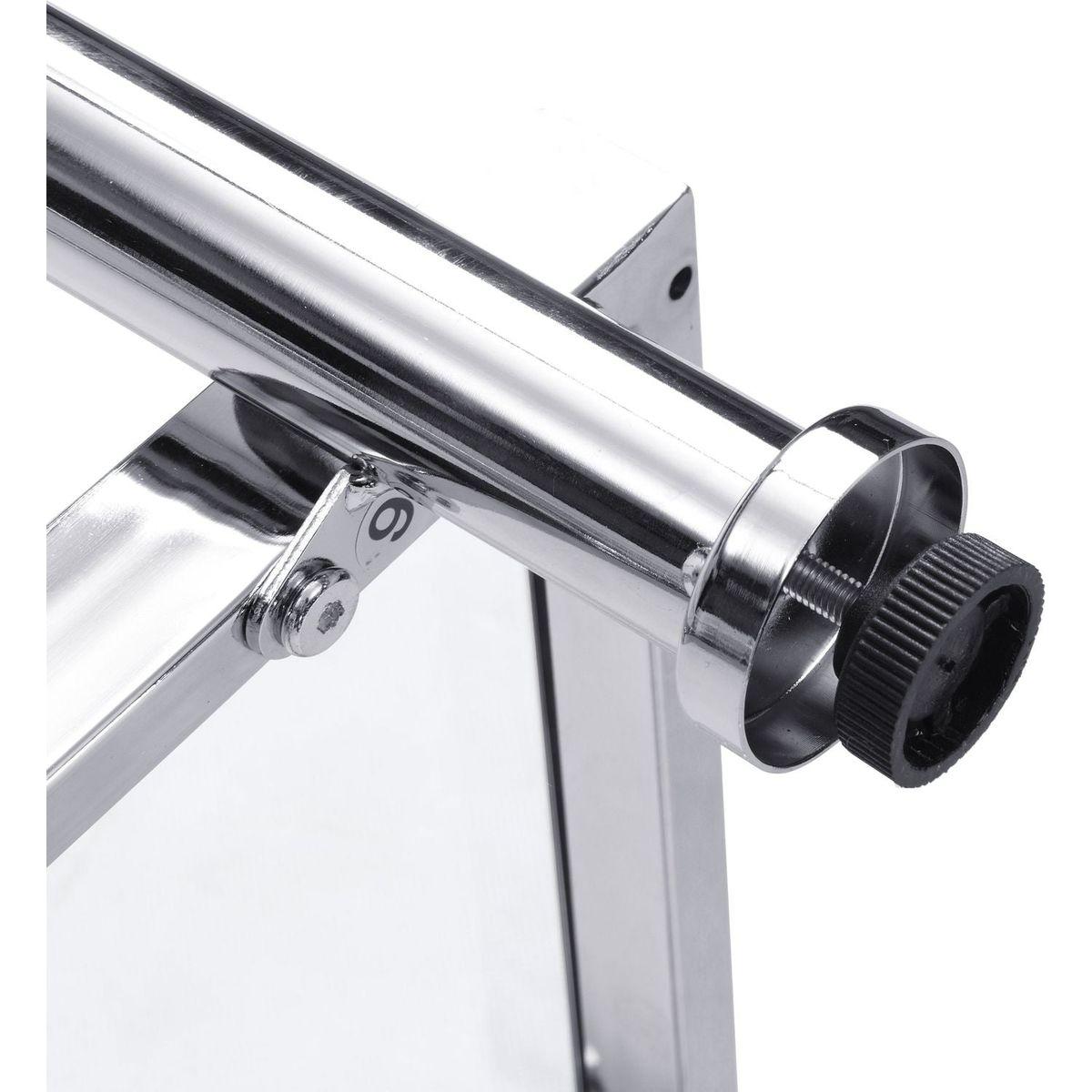 43.31" Chrome Glass Sofa Table, Acrylic Side Table, Console Table for Living Room& Bedroom