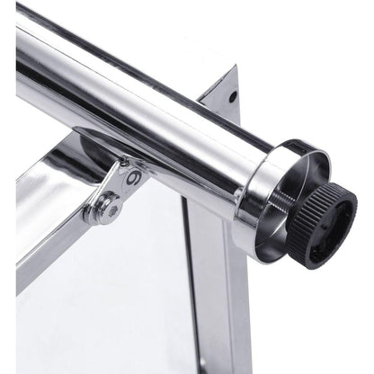 43.31" Chrome Glass Sofa Table, Acrylic Side Table, Console Table for Living Room& Bedroom