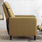 Modern Artistic Color Design Adjustable Recliner Chair PU Leather for Living Room Bedroom Home Theater, Mustard Green