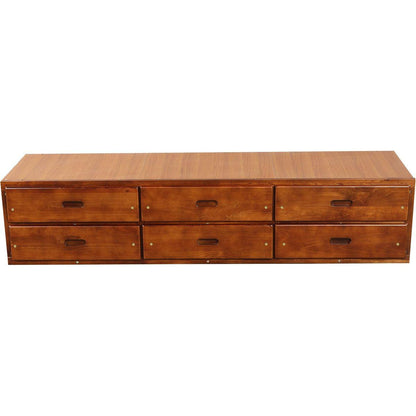 Twin Size Platform Storage Bed Solid Wood Bed with 6 Drawers