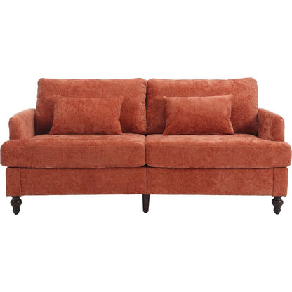 Modern chenille Fabric Loveseat, 2-Seat Upholstered Loveseat Sofa Modern Couch