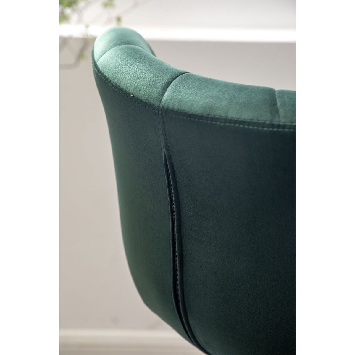 Ellston Upholstered Adjustable Swivel Barstools in Green, Set of 2