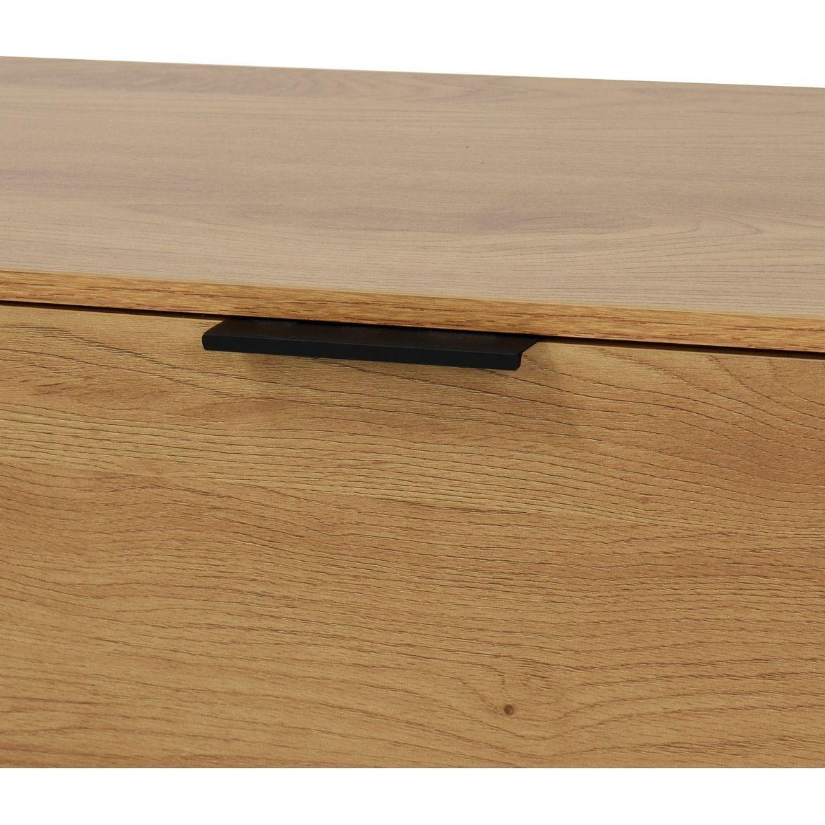 Sideboard Buffet Cabinet with Storage, Wood Coffee Bar Cabinet, 47.2" Kitchen Cabinet with 3 Drawers & 2 Doors, Kitchen Buffet Cabinet Cupboard Natural Wood Color