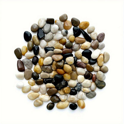 38lbs Decorative Garden Stone Outdoor Landscaping, Walkways, Yard, 1-3 inch Large Polished River Rocks for Plants Pots, Vases, Crafts