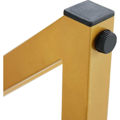 A modern minimalist style white marble patterned coffee table with golden metal legs. Computer desk. Game table. Tea table. CT-XX