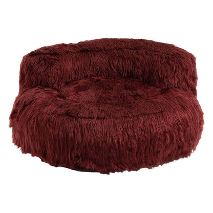 Bean Bag Chair Faux fur Lazy Sofa /Footstool Durable Comfort Lounger High Back Bean Bag Chair Couch for Adults and Kids, Indoor